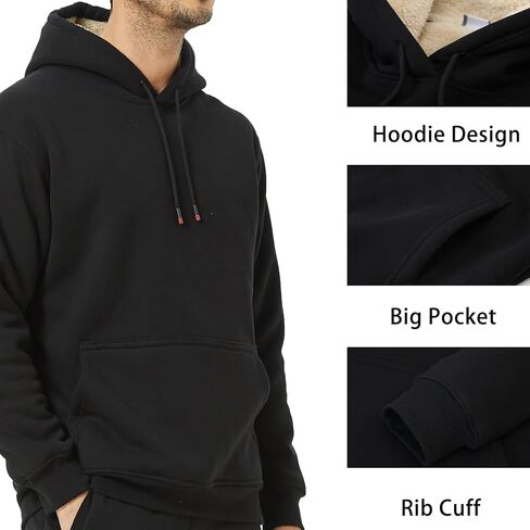 الرجال شيربا هوديي كبير و طويل القامة الرجال كنزة قطيفة من الصوف هوديس سميكة ثقيلة الوزن الشتاء مقنعين البلوز in Kuwait