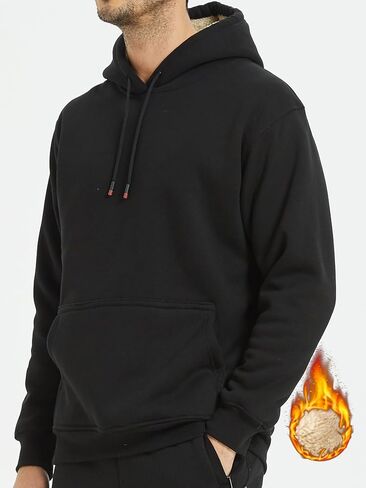 الرجال شيربا هوديي كبير و طويل القامة الرجال كنزة قطيفة من الصوف هوديس سميكة ثقيلة الوزن الشتاء مقنعين البلوز in Kuwait