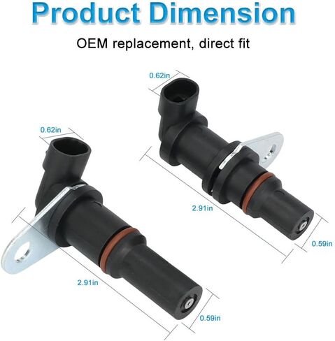 Camshaft Position Sensor & Crankshaft Position Sensor Compatible with Detroit Diesel Series P/N 60 Freightliner 12.7L Engine 1994 to 2007, Replacement for 8929387, 8929388 in Saudi Arabia