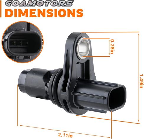 2Pcs Camshaft Position Sensor‎ 90919-05060 Fit for Toyota 4Runner Avalon FJ Cruiser Camry Corolla for Highlander Matrix Prius for Lexus CT200h ES300h ES350 GS350 GX460 ISF IS250 IS350 in Saudi Arabia