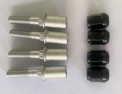 4PCS Front or Rear Wheel Stud 250300060 with Black Lug Nuts Replacement for 2013-2018 Can-am Maverick 1000 & 2015-2020 Canam Commander MAX 1000 XTP UTV in Saudi Arabia