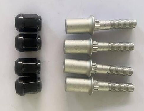 4PCS Front or Rear Wheel Stud 250300060 with Black Lug Nuts Replacement for 2013-2018 Can-am Maverick 1000 & 2015-2020 Canam Commander MAX 1000 XTP UTV in Saudi Arabia