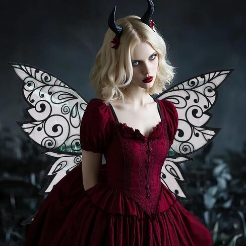 Fairy Wings for Adults 31.5"x21.7" Large Fairy Costume Set for Women Butterfly Wings for Halloween Party in Kuwait