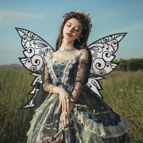 Fairy Wings for Adults 31.5"x21.7" Large Fairy Costume Set for Women Butterfly Wings for Halloween Party in Kuwait