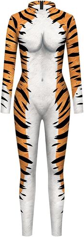 المرأة هالوين الحيوان زي 3D طباعة تأثيري ارتداءها مثير Catsuit بذلة in Kuwait