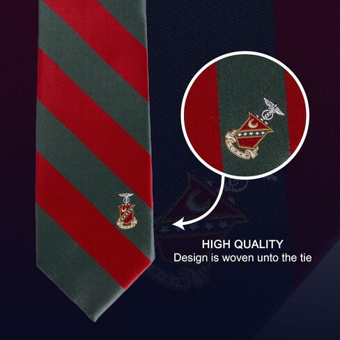 Desert Cactus Kappa Sigma Tie Fraternity 100% Polyester with Logo Officially Licensed (Style A) in Saudi Arabia