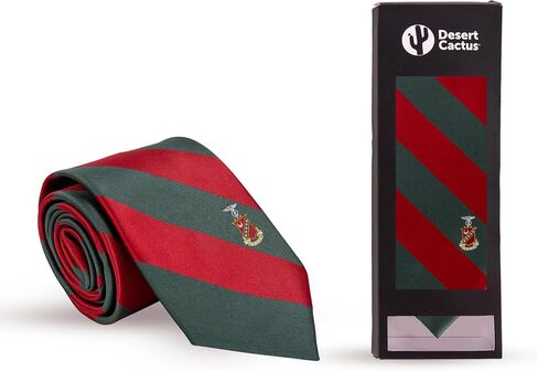 Desert Cactus Kappa Sigma Tie Fraternity 100% Polyester with Logo Officially Licensed (Style A) in Saudi Arabia