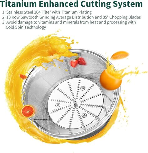(2024 Upgrade) Juicer, 2.8" Wide Feed Chute Juicer Machines,Centrifugal Vegetale Fruit Juice Extractor Maker with Titanium Enhanced Cutting Disc Filter,800w Pure Copper Motor for Fast Juicing,BPA-Free in Saudi Arabia