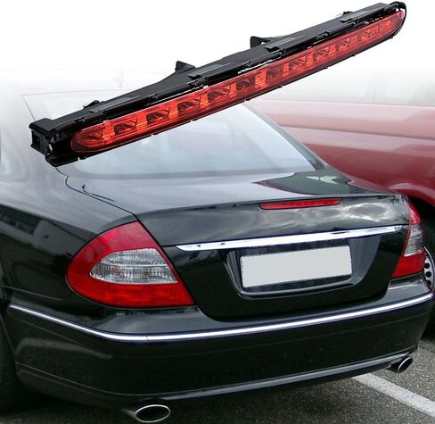 مصباح إيقاف ضوء الفرامل الثالث LED باللون الأحمر لسيارة 2003-2009 Mercedes E280 E350 E500 E63 AMG 4 أبواب in Saudi Arabia
