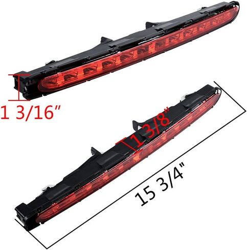 مصباح إيقاف ضوء الفرامل الثالث LED باللون الأحمر لسيارة 2003-2009 Mercedes E280 E350 E500 E63 AMG 4 أبواب in Saudi Arabia