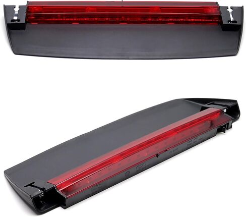 iJDMTOY OEM-Spec عدسة حمراء داكنة كاملة LED للزجاج الأمامي الخلفي مجموعة شريط ضوء الفرامل الثالثة المتوافقة مع 2017-2024 Audi A4 S4 (طراز B9)، 2020-2024 A8 S8 in Saudi Arabia