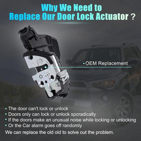 X AUTOHAUX Power Door Lock Actuator Motor Front Right Passenger Side for Toyota 4Runner 2003-2009 69030-33261 in Saudi Arabia