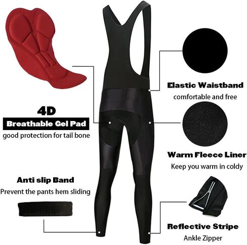 Women Cycling Jersey Set Winter Long Sleeve Warm Fleece Bike Clothing Bicycle Bibs Pants with 4D Padded Cycling Kit in Saudi Arabia