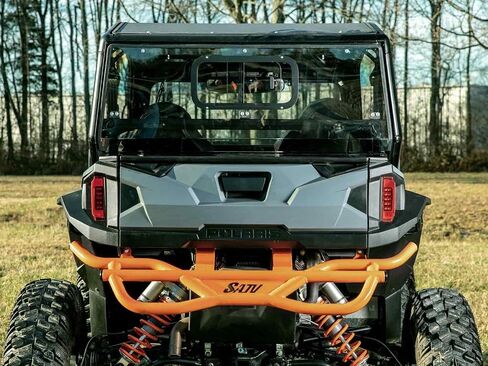 SuperATV Rear Sliding Window Windshield for 2016+ Polaris General 1000 / 2017+ Polaris General 4 1000 / 2020+ Polaris General XP 1000 / XP 4 1000 | Made with 1/4? Polycarbonate | Made in the USA in Saudi Arabia
