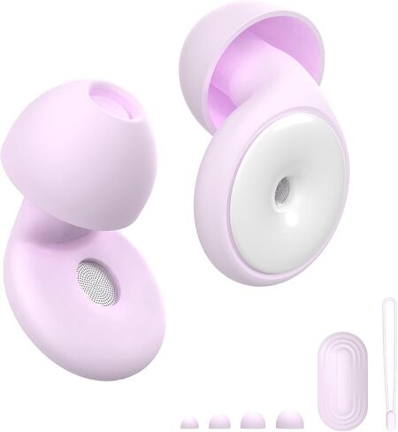 Ear Plugs for Sleeping Noise Cancelling, Perfect -30dB Reusable Silicone Earplugs for Noise Reduction, Hearing Protection Ear Plugs for Sleep, Study, Work, Focus-Lavender2 in Saudi Arabia