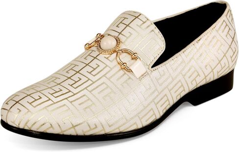 Amali Luxury Loafers for Men - Elegant Slip-On Men’s Dress Shoes - Fashion Smoking Slippers in Saudi Arabia