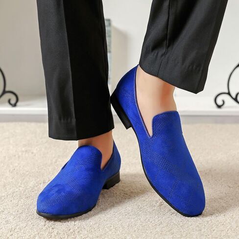 Men's Orange Loafers, Casual Slip-On Shoes, Mesh Upper & Insole, Round Toe, Moderate Cushioning, Spring/Summer in Saudi Arabia