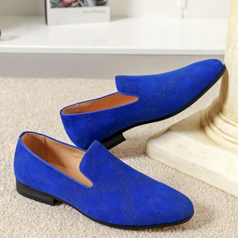 Men's Orange Loafers, Casual Slip-On Shoes, Mesh Upper & Insole, Round Toe, Moderate Cushioning, Spring/Summer in Saudi Arabia