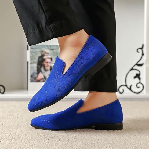 Men's Orange Loafers, Casual Slip-On Shoes, Mesh Upper & Insole, Round Toe, Moderate Cushioning, Spring/Summer in Saudi Arabia