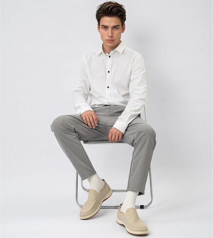 أحذية رجالية سهلة الارتداء، أحذية مشي كاجوال مع دعم للقوس، أحذية رياضية خفيفة الوزن مضادة للانزلاق in Kuwait