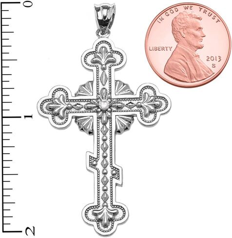 Claddagh مجوهرات دينية ذهبية سوليتير مكعب زركونيا قلادة صليب أرثوذكسية شرقية أنيقة من الفضة الإسترليني in Saudi Arabia