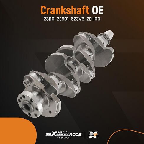 maXpeedingrods Engine Crankshaft Rods Pistons Rings Kit Bearings Set Fit for Hyundai Elantra Tucson Creta for Kia Soul Forte 2012-2022 2.0L G4NC Engine, Replace 23110-2E501 623V6-2EH00 23510-2E001 in Saudi Arabia