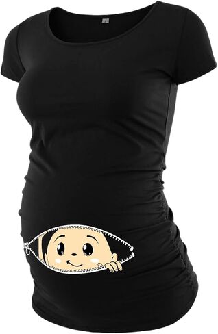 Graphic Maternity Shirts for Women - Pregnancy Essentials Funny Tops for Pregnant Mom Gifts in Kuwait