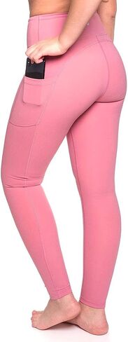 AZAR MAN High Waisted Leggings Yoga Pants for Women with Pockets, Tummy Control, Quality Fabric, 28" in Saudi Arabia