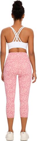 Capri Leggings for Women with Pockets, High Waisted Leggings Tummy Control Yoga Pants Workout Leggings in Saudi Arabia