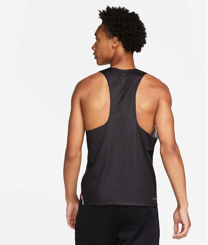 Nike Men's Dri Fit ADV Aeroswift Bowerman Track Racing Singlet Top Small Black/Red in Saudi Arabia
