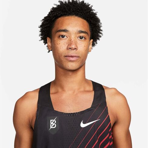 Nike Men's Dri Fit ADV Aeroswift Bowerman Track Racing Singlet Top Small Black/Red in Saudi Arabia