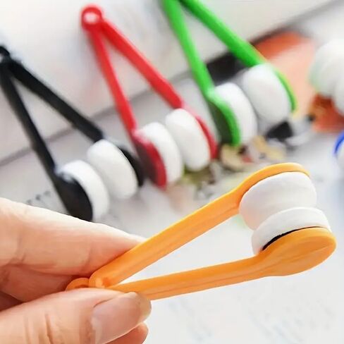Mini Sun Glasses Eyeglass Microfiber Spectacles Cleaner Soft Brush Cleaning Tool Mini Microfiber Glasses Eyeglasses Cleaner Cleaning Clip,Scratch-Free Lens Cleaner for Glasses & Sunglasses,5Pcs in Saudi Arabia