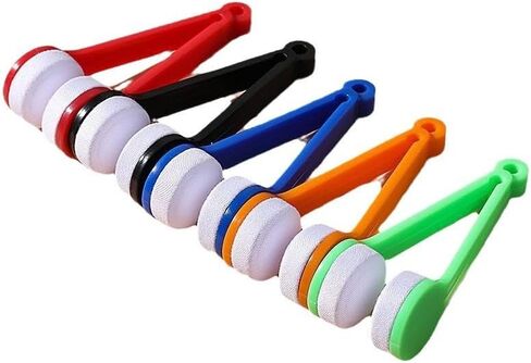 Mini Sun Glasses Eyeglass Microfiber Spectacles Cleaner Soft Brush Cleaning Tool Mini Microfiber Glasses Eyeglasses Cleaner Cleaning Clip,Scratch-Free Lens Cleaner for Glasses & Sunglasses,5Pcs in Saudi Arabia