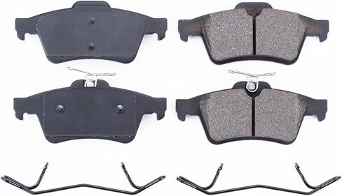 Power Stop Front Brake Kit For Chevrolet Cobalt 2009-10 |Ford C-Max 2013-18 |EcoSport 2018-22 |Escape 2013-16 |Focus 2012-18 - Ceramic Brake Pads With Installation Hardware, 17-1095 in Saudi Arabia