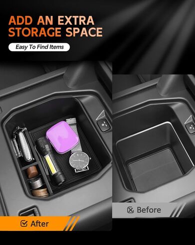 CDEFG for Land Rover Defender 2020-2025 Accessories Center Console Organizer Tray 2020-2023 2024 2025 Defender 90 110 130 Armrest Storage Middle Console Insert in Saudi Arabia