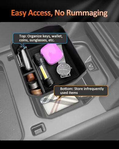 CDEFG for Land Rover Defender 2020-2025 Accessories Center Console Organizer Tray 2020-2023 2024 2025 Defender 90 110 130 Armrest Storage Middle Console Insert in Saudi Arabia