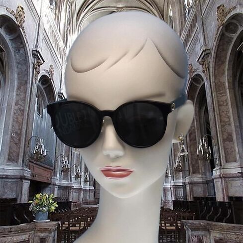 Gucci Grey Round Ladies Sunglasses GG0416SK 002 55 in Saudi Arabia