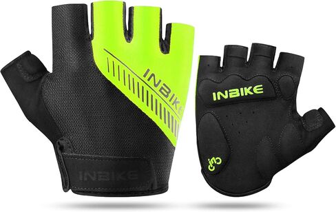 قفازات الدراجة INBIKE نصف إصبع مبطنة بدون أصابع للدراجة للرجال والنساء قابلة للتمدد وقابلة للتنفس in Kuwait