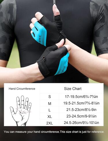 INBIKE Half Finger Bike Gloves Padded Fingerless Bicycle Glove for Men Women Stretchable Breathable in Saudi Arabia