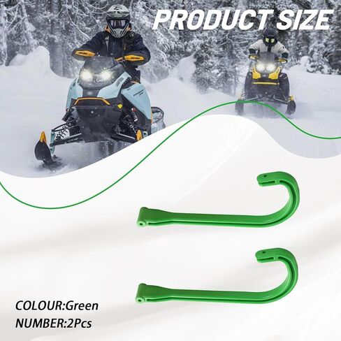 3639-781 Snowmobile Ski Loops Handles Set Compatible with Arctic Cat Z/ZL/ZRT/Firecat Snowmobile (A Pair of Green) in Saudi Arabia