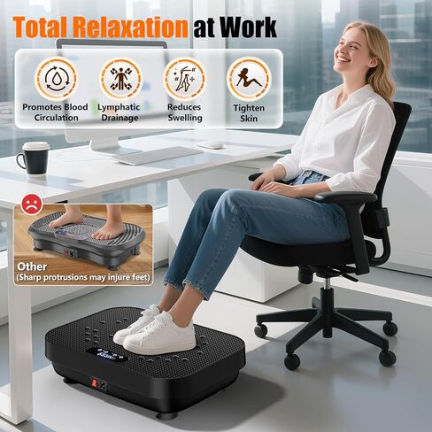 Vibration Plate Exercise Machine,Whole Body Workout Power Vibrate Plate Lymphatic Drainage Machine Helps Weight Loss Shaping Toning Wellness in Saudi Arabia