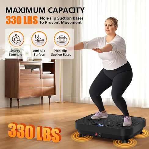 Vibration Plate Exercise Machine,Whole Body Workout Power Vibrate Plate Lymphatic Drainage Machine Helps Weight Loss Shaping Toning Wellness in Saudi Arabia