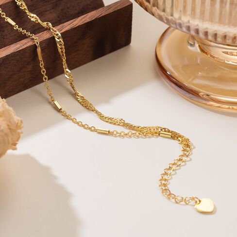 Gold Bracelets for Women 14K Gold Bracelets for Women Layered Bracelet for Womens Unique Chain Combination Bamboo Bracelet for Womens in Saudi Arabia