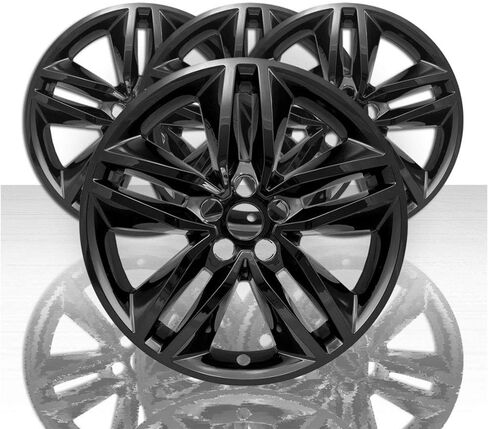 Set of 4 Black 5 Double Spoke 18" Wheel Skins for Ford Edge 2015-2018 in Kuwait