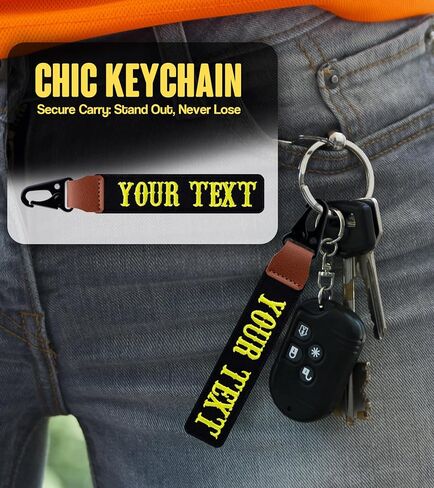 Custom Keychains - Personalized Car Key Chain with Name, Cute Key Tag & Key Charm for Backpack, Car, Motorcycle, Luggage, Wallet – Gifts for Women and Men in Saudi Arabia