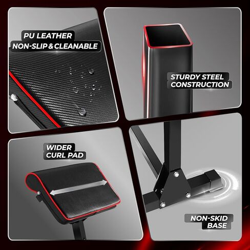 Yes4All Multi-Functional Workout Bench, Sit Up Bench, Weight Bench, Roman Chair & Back Extension for Core Training in Kuwait