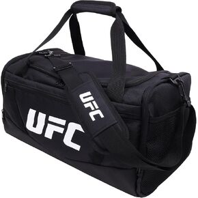 UFC Gym Bag, 18 Inch Carry On Medium Travel Duffel Bag for Men and Women, Shoe Compartment, MMA Workout Equipment and Sports Accessories, Black in Kuwait