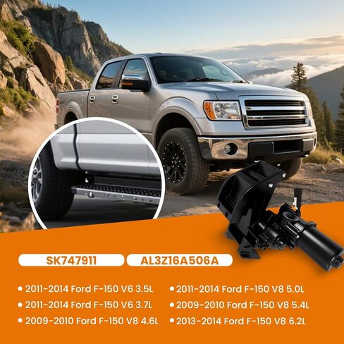 Power Running Board Motor Assembly w/Bracket Fit for Ford F150 2009-2014 [3.5L 3.7L 4.6L 5.0L 5.4L 6.2L] Right Passenger Side Step Motor Replaces AL3Z16A506A in Saudi Arabia
