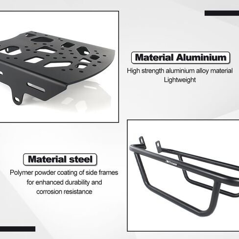Xitomer الرف الخلفي وقضبان التصادم المتوافقة مع CRF 250L 2013-2019 CRF250L رف أمتعة الدراجة النارية وقضبان التصادم الجانبية الداعمة Softbag in Kuwait