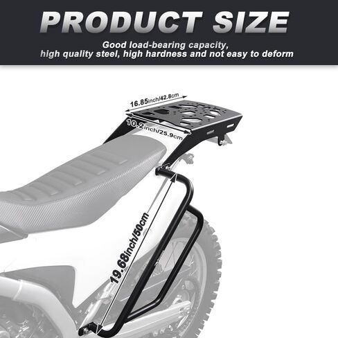 Xitomer الرف الخلفي وقضبان التصادم المتوافقة مع CRF 250L 2013-2019 CRF250L رف أمتعة الدراجة النارية وقضبان التصادم الجانبية الداعمة Softbag in Kuwait